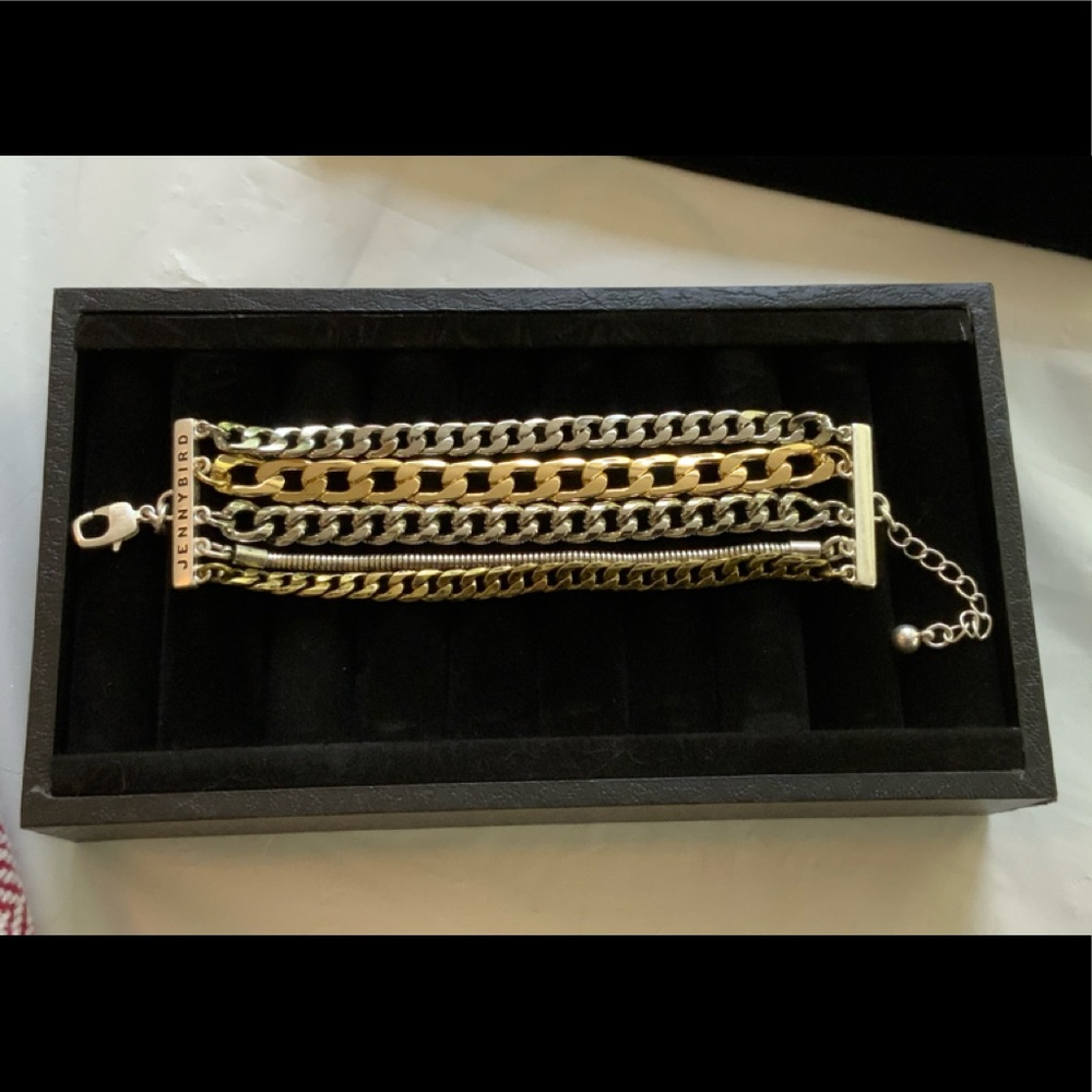 Jenny Bird Gold and Silver Chain Bracelet